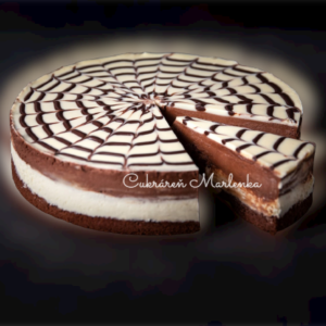 Torta čierno-biely čokoládový mousse